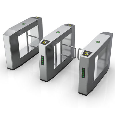 Port d'empreinte digitale en acier inoxydable porte anti-collision avec lecteur de carte IC/ID