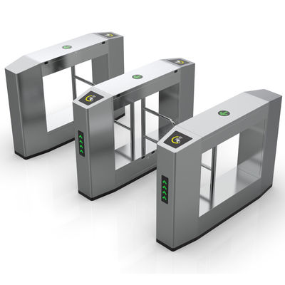 Port d'empreinte digitale en acier inoxydable porte anti-collision avec lecteur de carte IC/ID