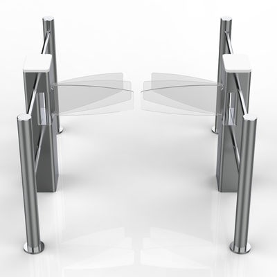 Portes électroniques en acier inoxydable 304 avec bouton/contrôle de carte IC pour un passage de 550 à 900 mm