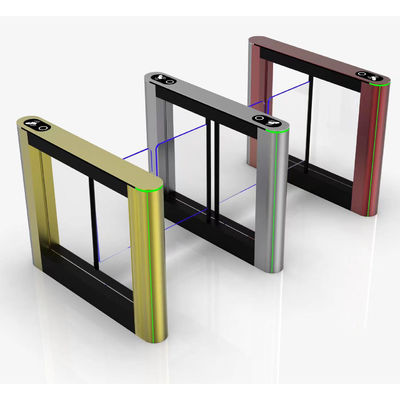 Porte de tourniquet à battant en acier inoxydable argenté IP54, temps d'ouverture de 0,2 s