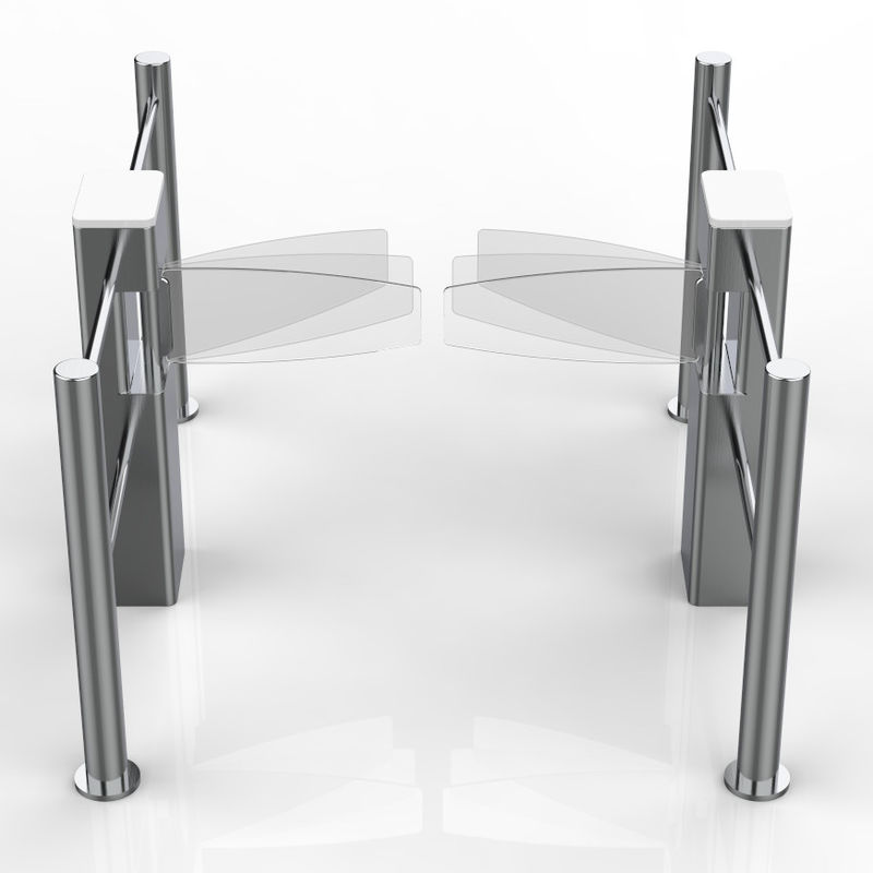 Portes électroniques en acier inoxydable 304 avec bouton/contrôle de carte IC pour un passage de 550 à 900 mm